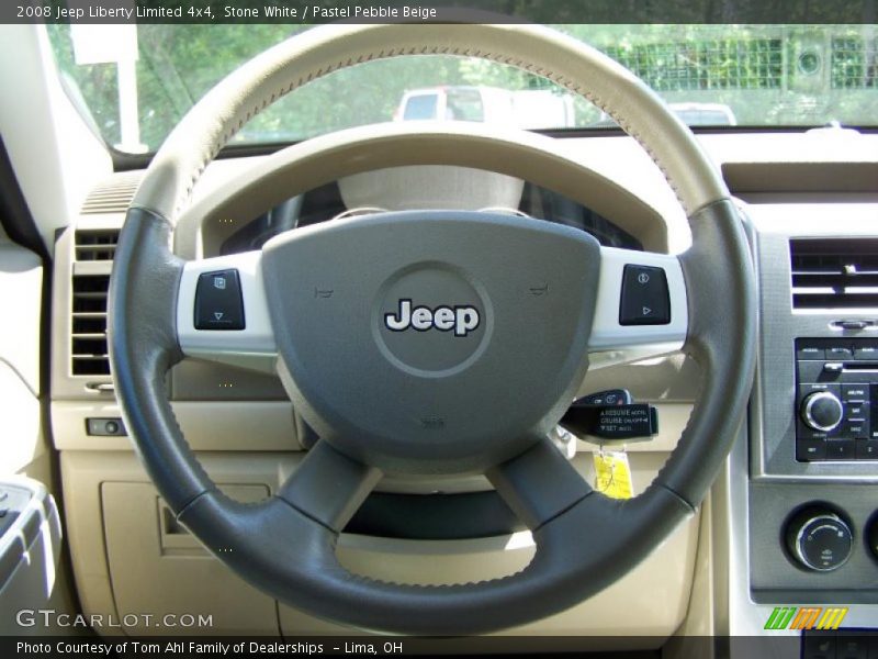Stone White / Pastel Pebble Beige 2008 Jeep Liberty Limited 4x4