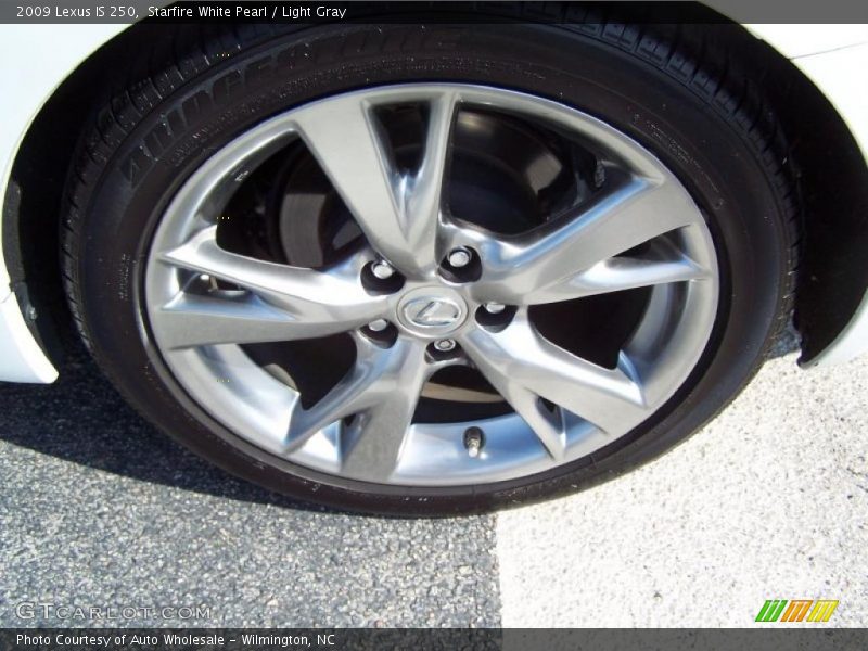 Starfire White Pearl / Light Gray 2009 Lexus IS 250