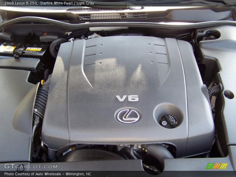 Starfire White Pearl / Light Gray 2009 Lexus IS 250