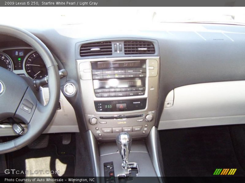 Starfire White Pearl / Light Gray 2009 Lexus IS 250