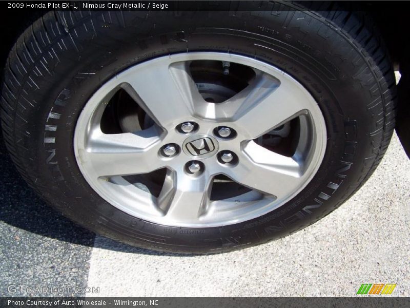 Nimbus Gray Metallic / Beige 2009 Honda Pilot EX-L
