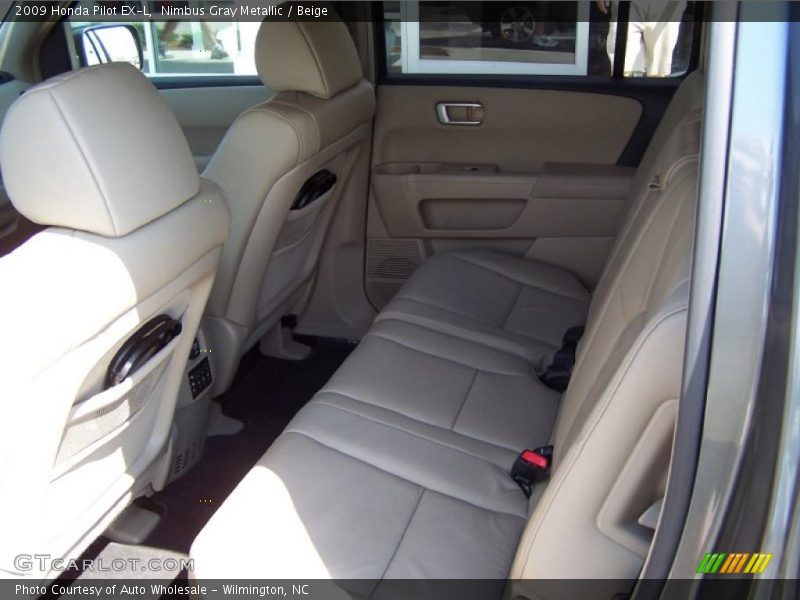 Nimbus Gray Metallic / Beige 2009 Honda Pilot EX-L