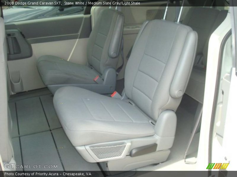 Stone White / Medium Slate Gray/Light Shale 2008 Dodge Grand Caravan SXT