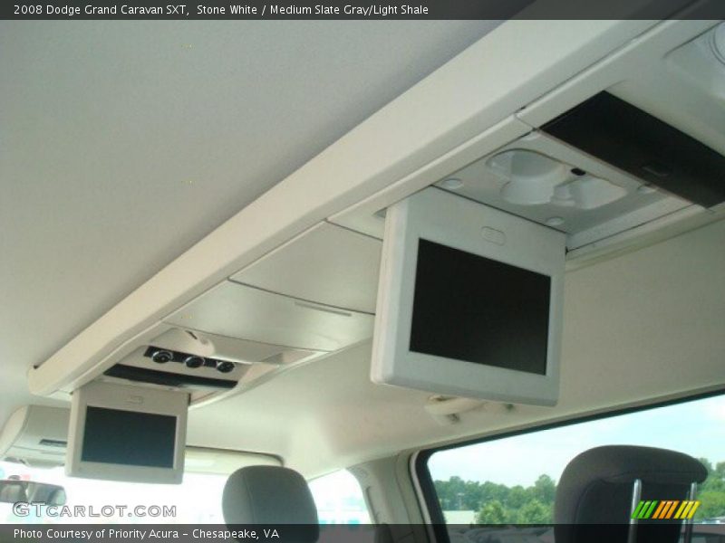 Stone White / Medium Slate Gray/Light Shale 2008 Dodge Grand Caravan SXT