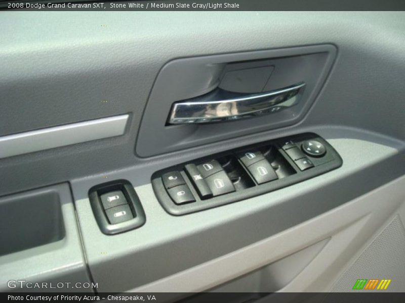 Stone White / Medium Slate Gray/Light Shale 2008 Dodge Grand Caravan SXT