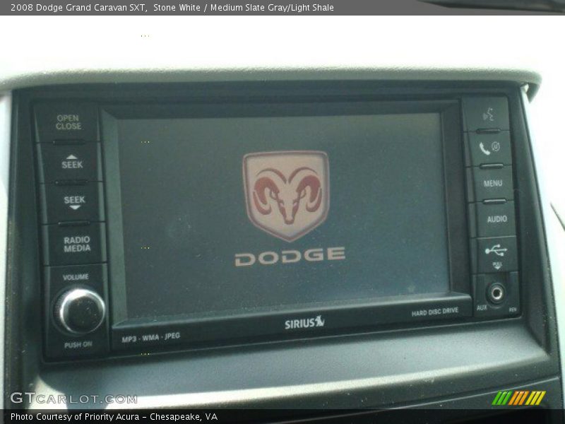 Stone White / Medium Slate Gray/Light Shale 2008 Dodge Grand Caravan SXT