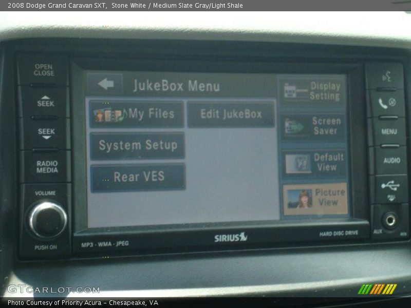 Stone White / Medium Slate Gray/Light Shale 2008 Dodge Grand Caravan SXT