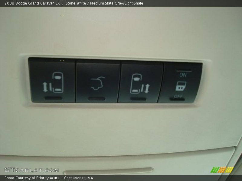 Stone White / Medium Slate Gray/Light Shale 2008 Dodge Grand Caravan SXT