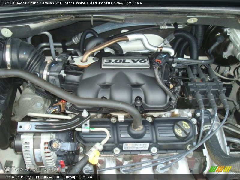 Stone White / Medium Slate Gray/Light Shale 2008 Dodge Grand Caravan SXT