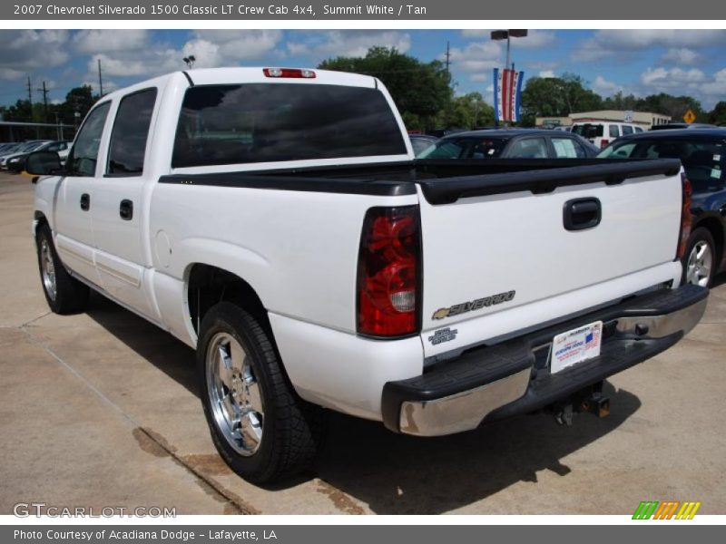 Summit White / Tan 2007 Chevrolet Silverado 1500 Classic LT Crew Cab 4x4