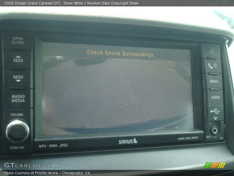 Stone White / Medium Slate Gray/Light Shale 2008 Dodge Grand Caravan SXT