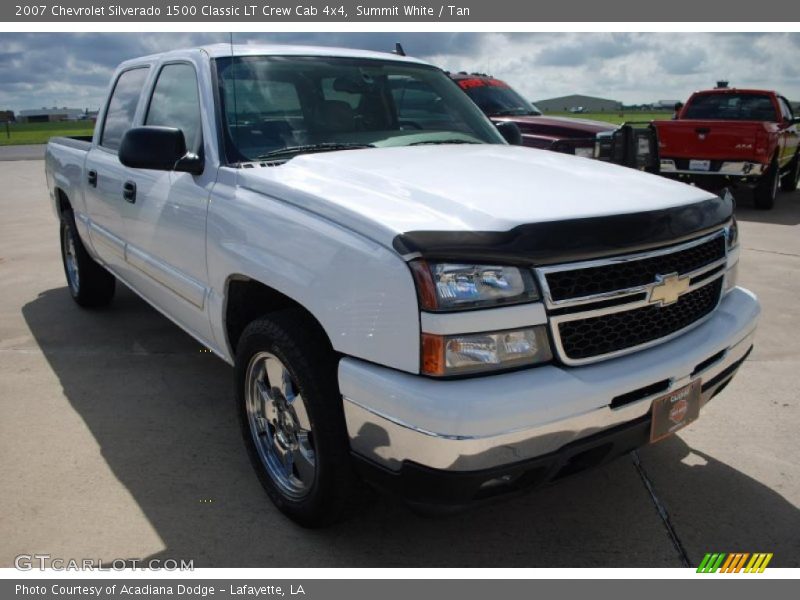 Summit White / Tan 2007 Chevrolet Silverado 1500 Classic LT Crew Cab 4x4