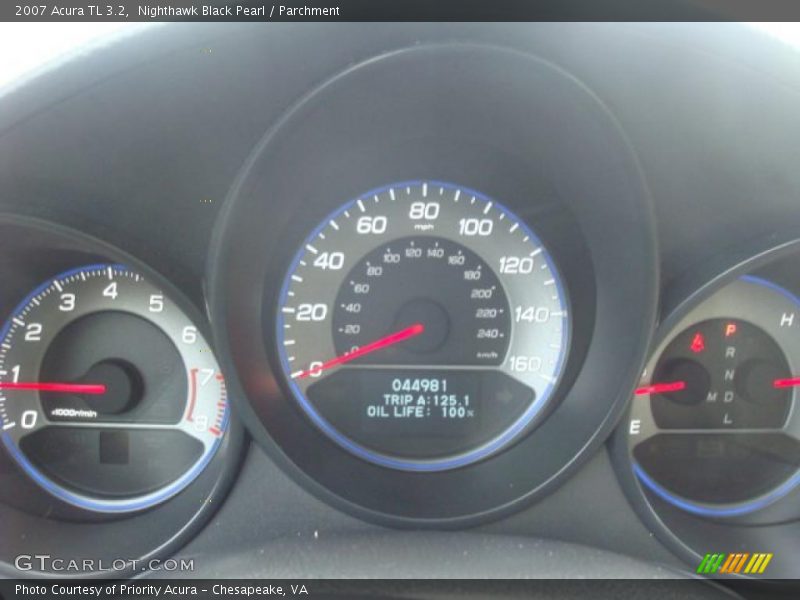 Nighthawk Black Pearl / Parchment 2007 Acura TL 3.2