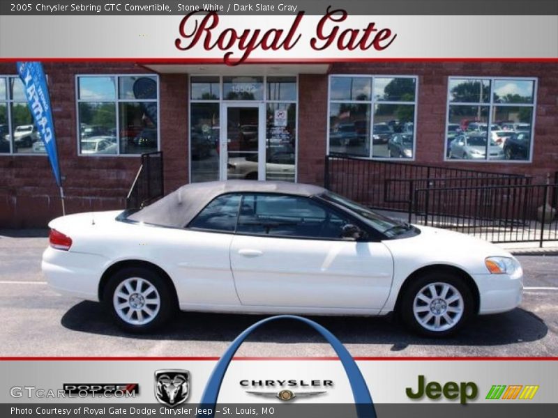 Stone White / Dark Slate Gray 2005 Chrysler Sebring GTC Convertible