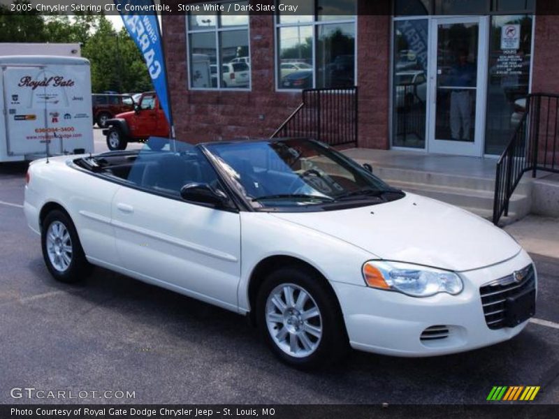 Stone White / Dark Slate Gray 2005 Chrysler Sebring GTC Convertible