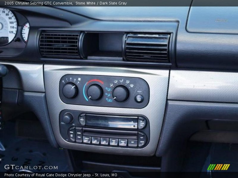 Stone White / Dark Slate Gray 2005 Chrysler Sebring GTC Convertible