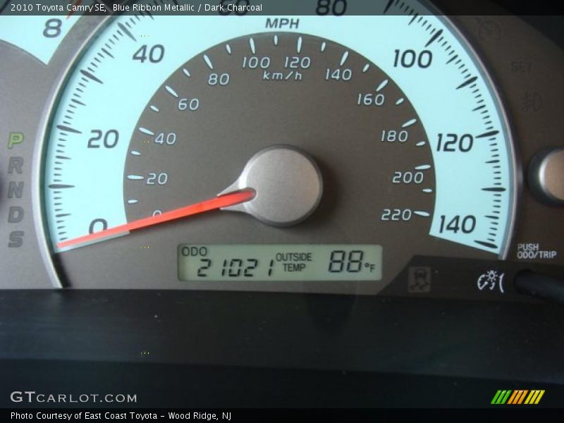 Blue Ribbon Metallic / Dark Charcoal 2010 Toyota Camry SE
