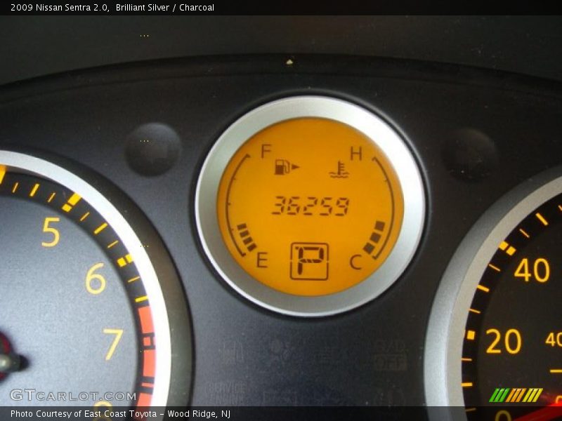 Brilliant Silver / Charcoal 2009 Nissan Sentra 2.0