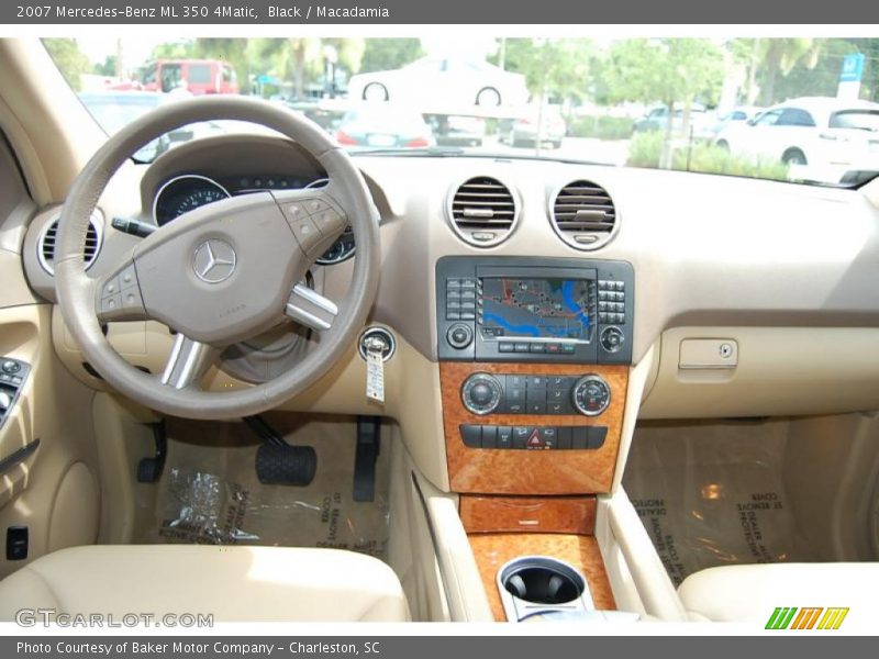 Black / Macadamia 2007 Mercedes-Benz ML 350 4Matic