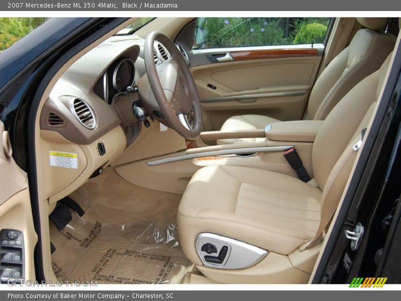 Black / Macadamia 2007 Mercedes-Benz ML 350 4Matic