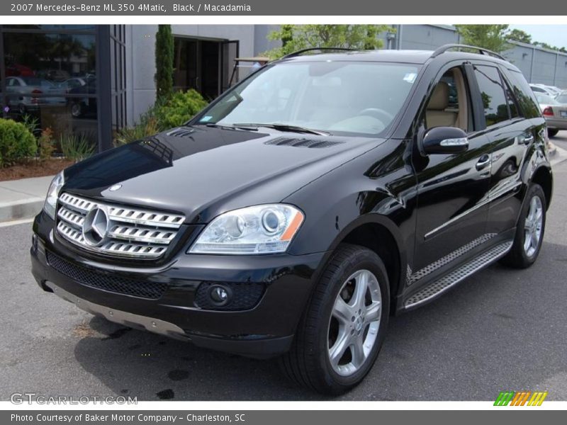 Black / Macadamia 2007 Mercedes-Benz ML 350 4Matic