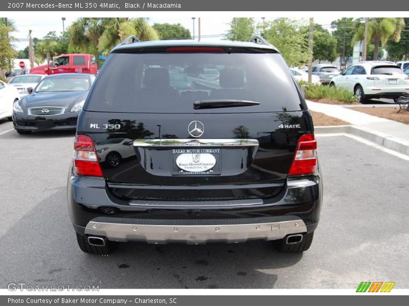 Black / Macadamia 2007 Mercedes-Benz ML 350 4Matic