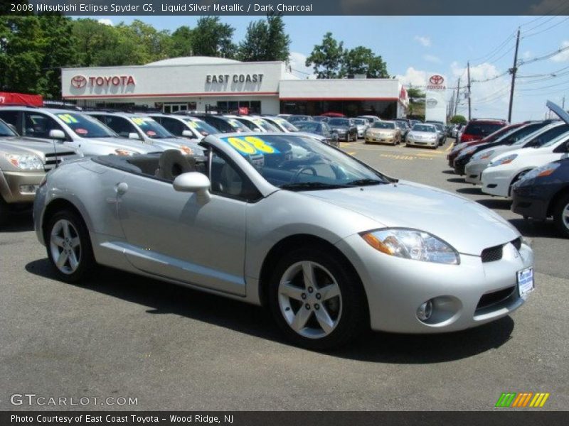 Liquid Silver Metallic / Dark Charcoal 2008 Mitsubishi Eclipse Spyder GS