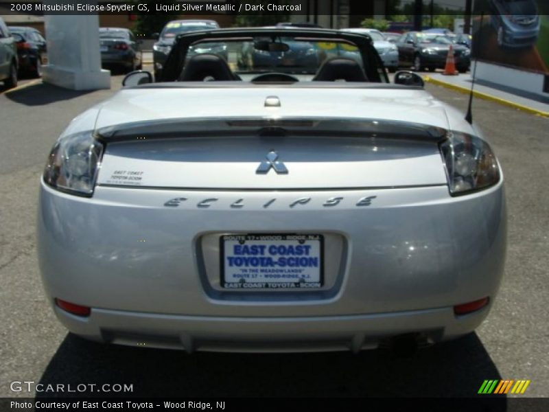 Liquid Silver Metallic / Dark Charcoal 2008 Mitsubishi Eclipse Spyder GS