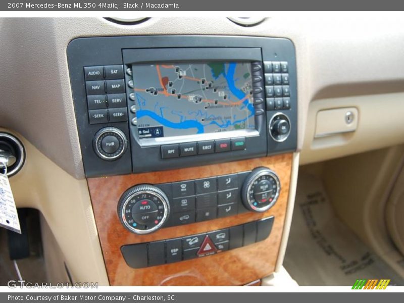 Black / Macadamia 2007 Mercedes-Benz ML 350 4Matic