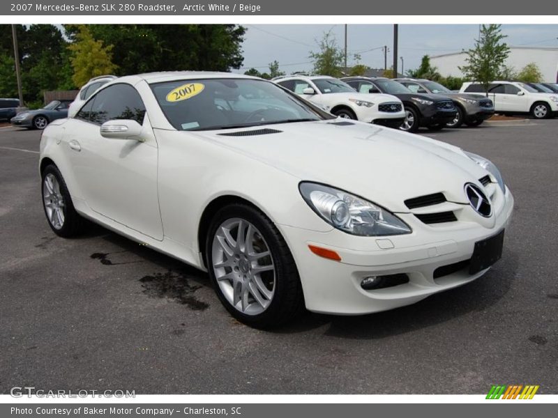Arctic White / Beige 2007 Mercedes-Benz SLK 280 Roadster