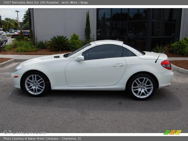 Arctic White / Beige 2007 Mercedes-Benz SLK 280 Roadster