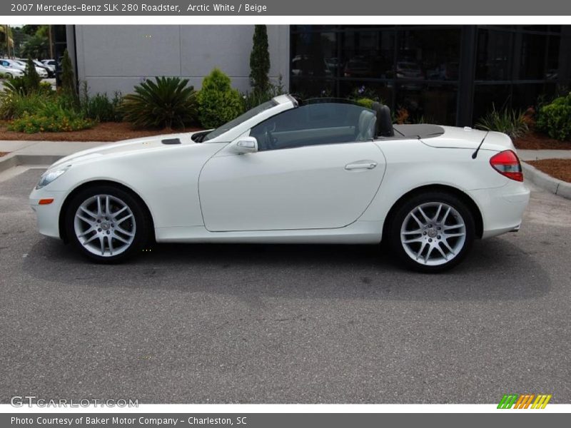 Arctic White / Beige 2007 Mercedes-Benz SLK 280 Roadster