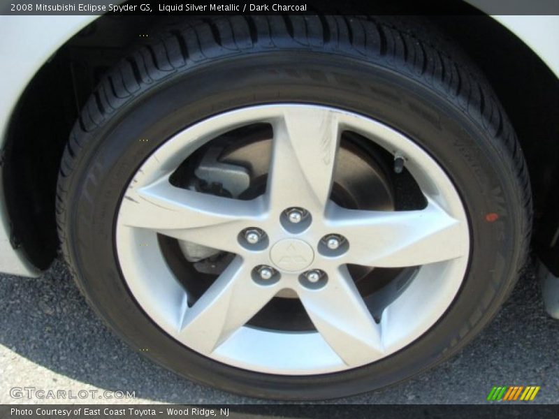 Liquid Silver Metallic / Dark Charcoal 2008 Mitsubishi Eclipse Spyder GS