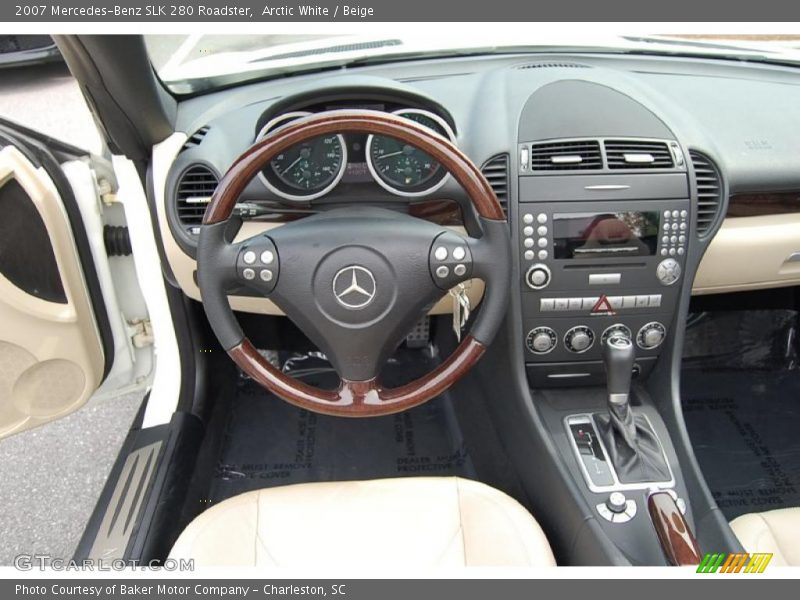 Arctic White / Beige 2007 Mercedes-Benz SLK 280 Roadster