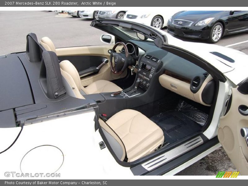 Arctic White / Beige 2007 Mercedes-Benz SLK 280 Roadster