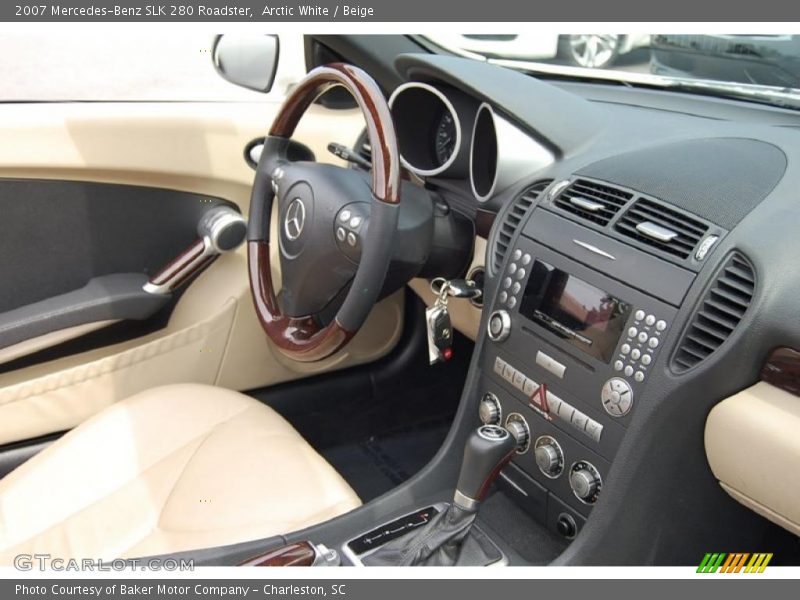 Arctic White / Beige 2007 Mercedes-Benz SLK 280 Roadster
