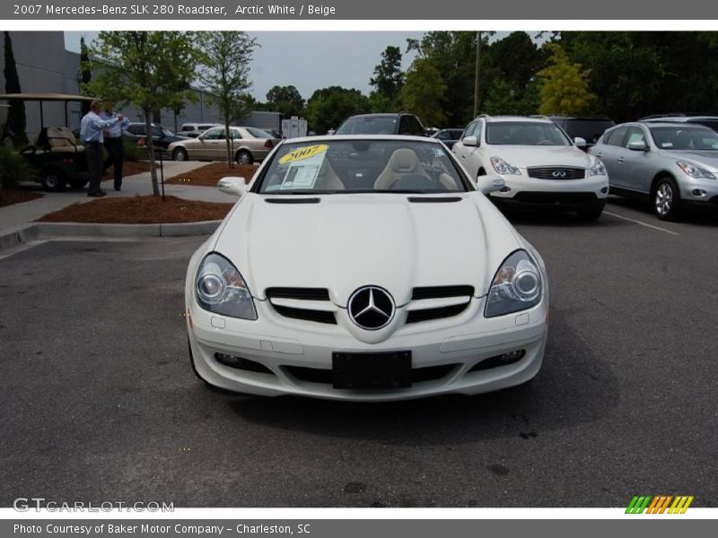 Arctic White / Beige 2007 Mercedes-Benz SLK 280 Roadster