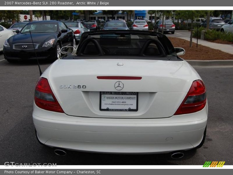Arctic White / Beige 2007 Mercedes-Benz SLK 280 Roadster