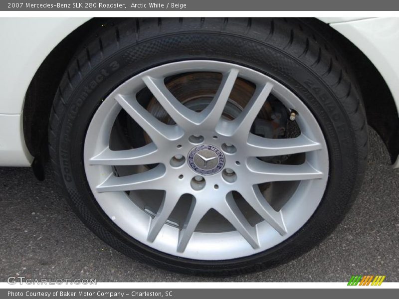 Arctic White / Beige 2007 Mercedes-Benz SLK 280 Roadster