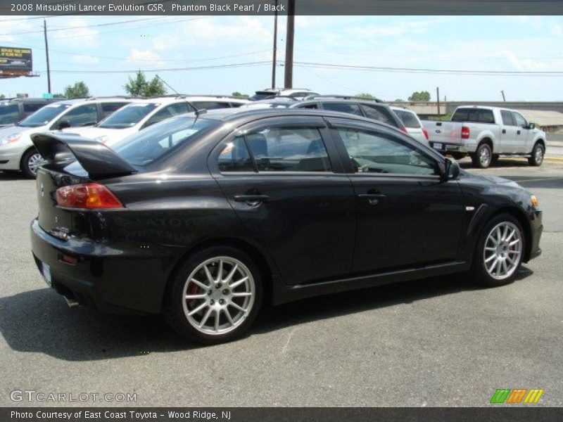 Phantom Black Pearl / Black 2008 Mitsubishi Lancer Evolution GSR
