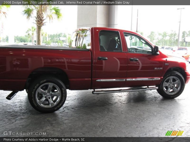 Inferno Red Crystal Pearl / Medium Slate Gray 2008 Dodge Ram 1500 Laramie Quad Cab