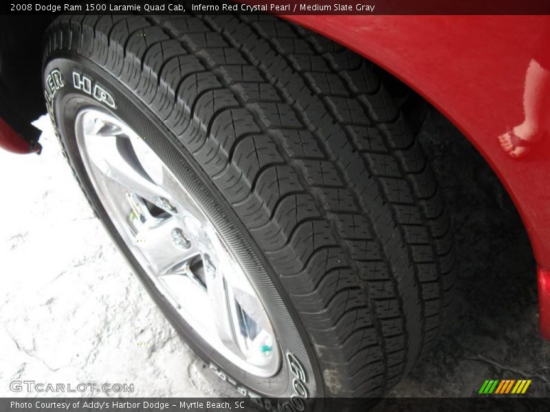 Inferno Red Crystal Pearl / Medium Slate Gray 2008 Dodge Ram 1500 Laramie Quad Cab