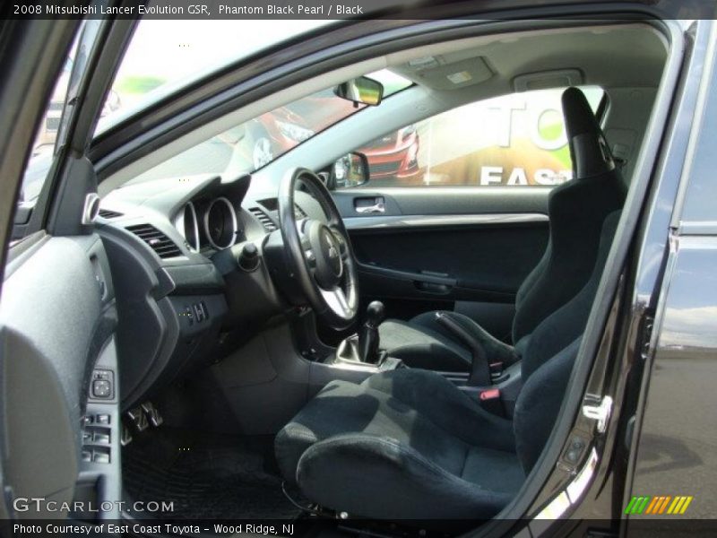 Phantom Black Pearl / Black 2008 Mitsubishi Lancer Evolution GSR