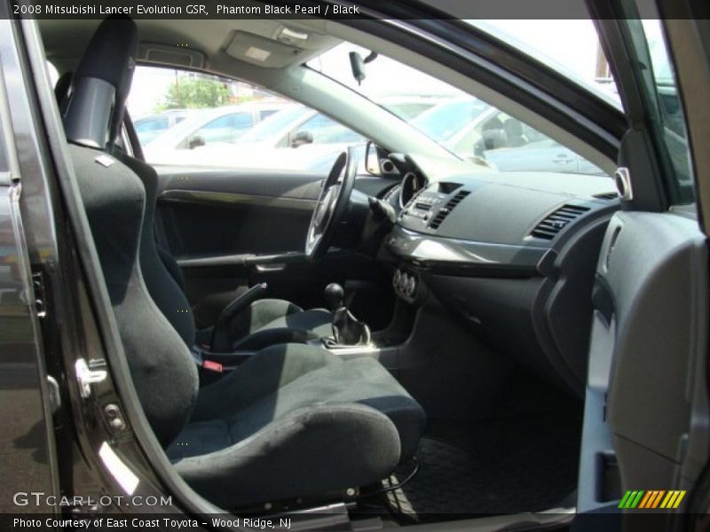 Phantom Black Pearl / Black 2008 Mitsubishi Lancer Evolution GSR