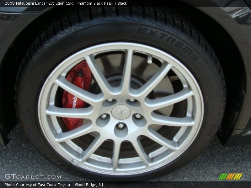 Phantom Black Pearl / Black 2008 Mitsubishi Lancer Evolution GSR