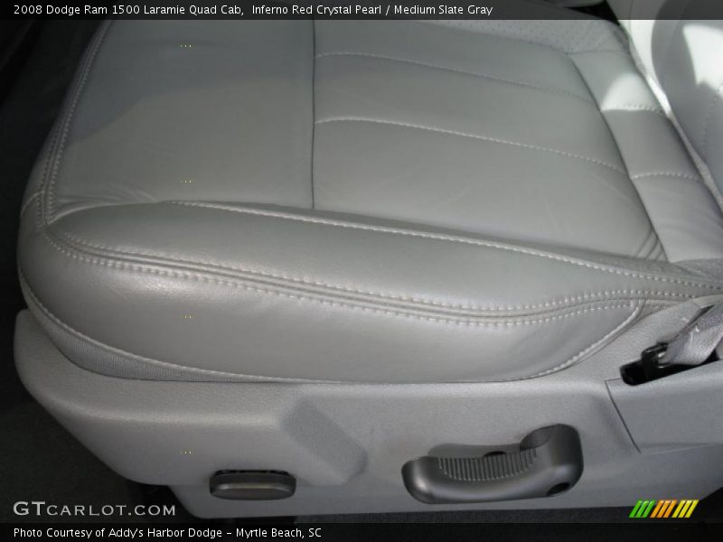 Inferno Red Crystal Pearl / Medium Slate Gray 2008 Dodge Ram 1500 Laramie Quad Cab