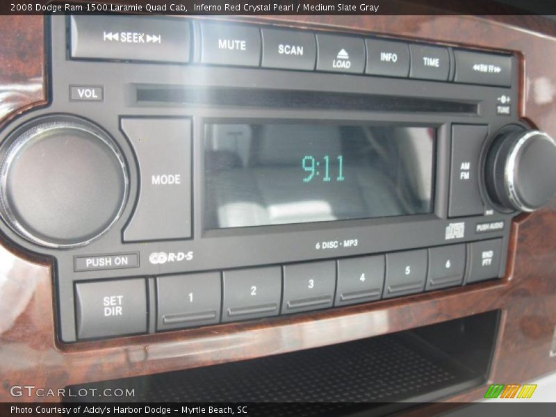 Inferno Red Crystal Pearl / Medium Slate Gray 2008 Dodge Ram 1500 Laramie Quad Cab
