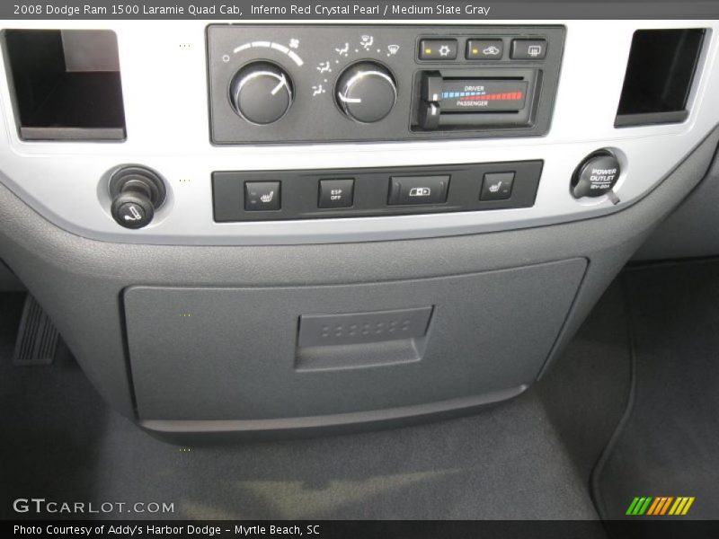 Inferno Red Crystal Pearl / Medium Slate Gray 2008 Dodge Ram 1500 Laramie Quad Cab