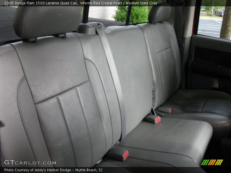 Inferno Red Crystal Pearl / Medium Slate Gray 2008 Dodge Ram 1500 Laramie Quad Cab