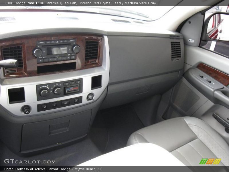 Inferno Red Crystal Pearl / Medium Slate Gray 2008 Dodge Ram 1500 Laramie Quad Cab
